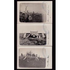 URUGUAY COLONIA 3 ANTIGUAS TARJETAS POSTALES CON RARAS VISTAS Y SELLOS DE INSPECCION TECNICA REGIONAL DE COLONIA